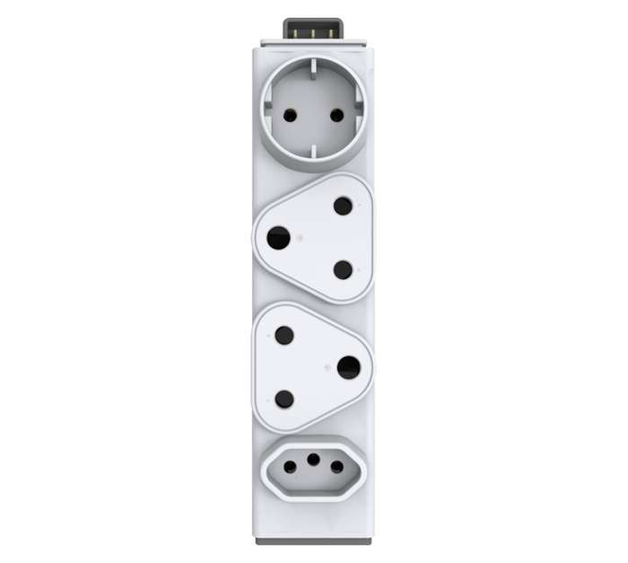 Allocacoc Power Strip 4 Socket Adaptor