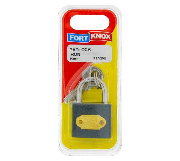 Fort Knox P1A20U Iron Padlock (30 x 25 x 50mm)