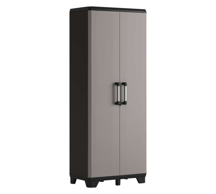 Keter Pro Tall Cabinet - Black/Grey (680 x 390 x 1730mm)