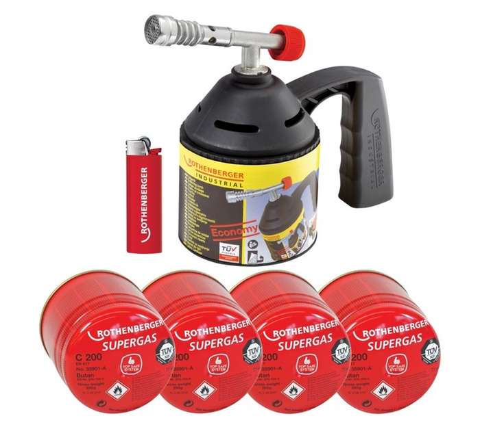 Rothenberger Roflame Manual Torch - Red/Black
