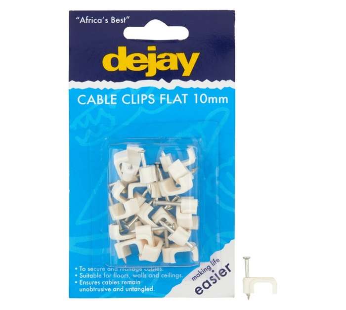 Dejay M10 Cable Clip Flat (20 Pack)