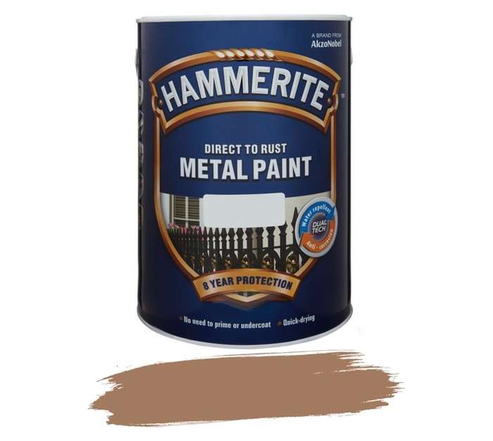 Hammerite Metal Paint Hammered - Copper (5L)