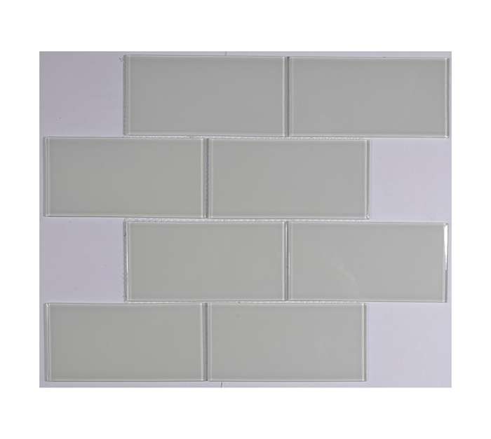 Earthstone 75 x 150 Metro Glass Mosaic - White (300 x 375mm)