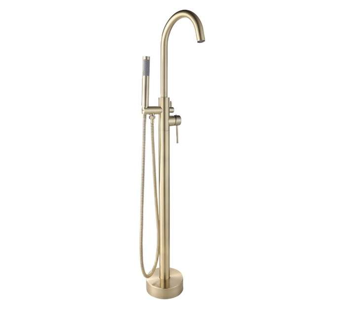 Bijiou Stylet Freestanding Bath Mixer - Gold