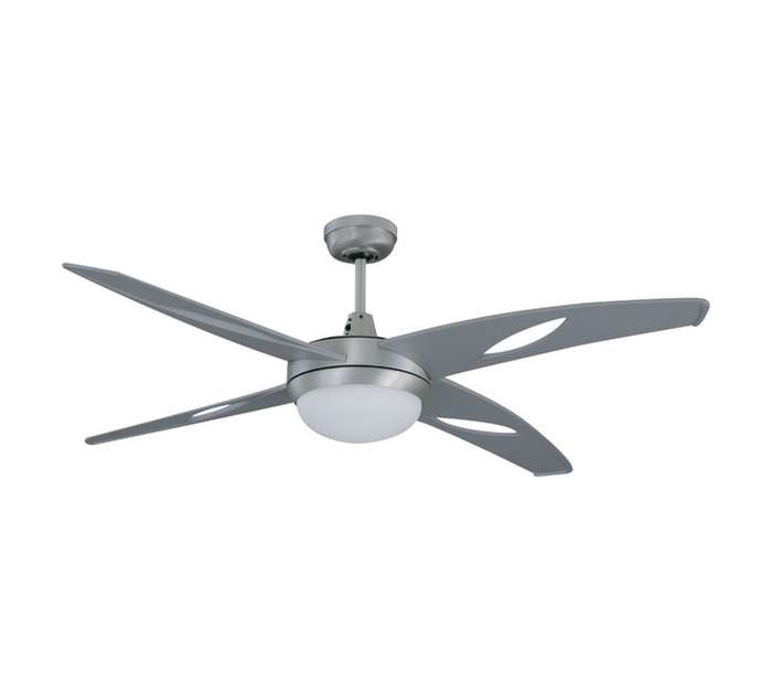 Decor Centre 4 Blade Ozone Ceiling Fan - Silver (1320mm)