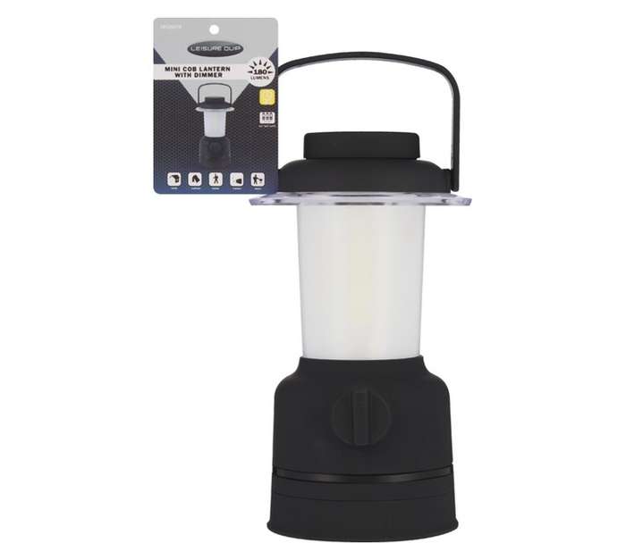 Leisurequip MQ8078 Mini LED Lantern - Black/Grey