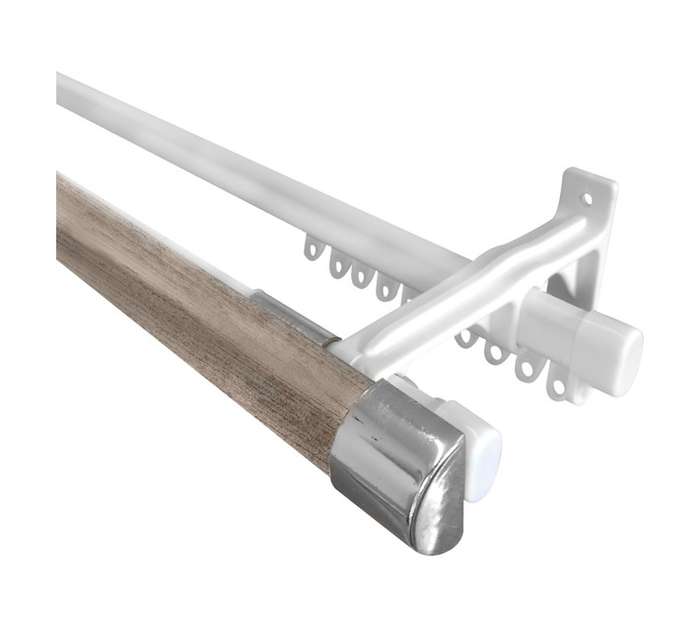 Double Rod and Track - Silver (33mm x 2m)