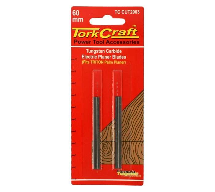 Tork Craft TC CUT2903 Tungsten Carbide Planer Blade Set (60mm)