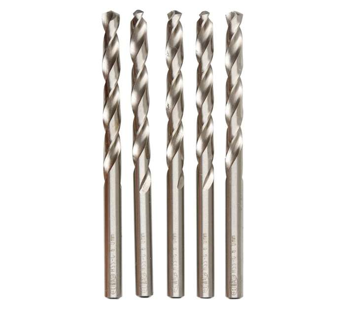 Ruwag 6mm Industrial Metal Drill Bits (5 Pack)