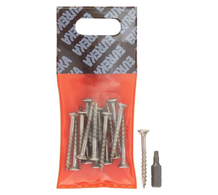 Eureka 1FK10U 4.5 x 40mm Cut Screw Stainless Steel (16 Pack)