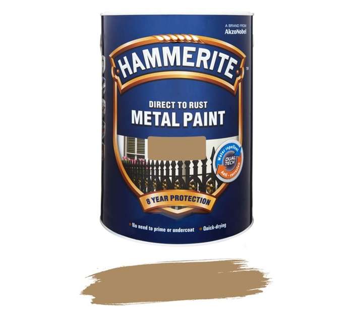 Hammerite Metal Paint Hammered - Bronze (5L)