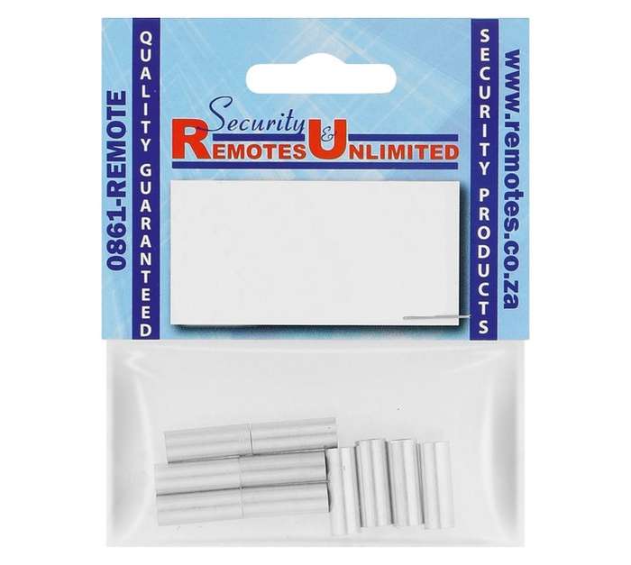 SRU 10 x Stainless Steel Ferrules - Silver (6mm)