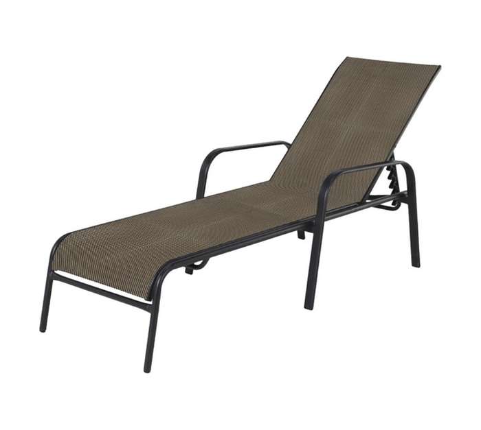 Design House Queen Steel Lounger - Ecru