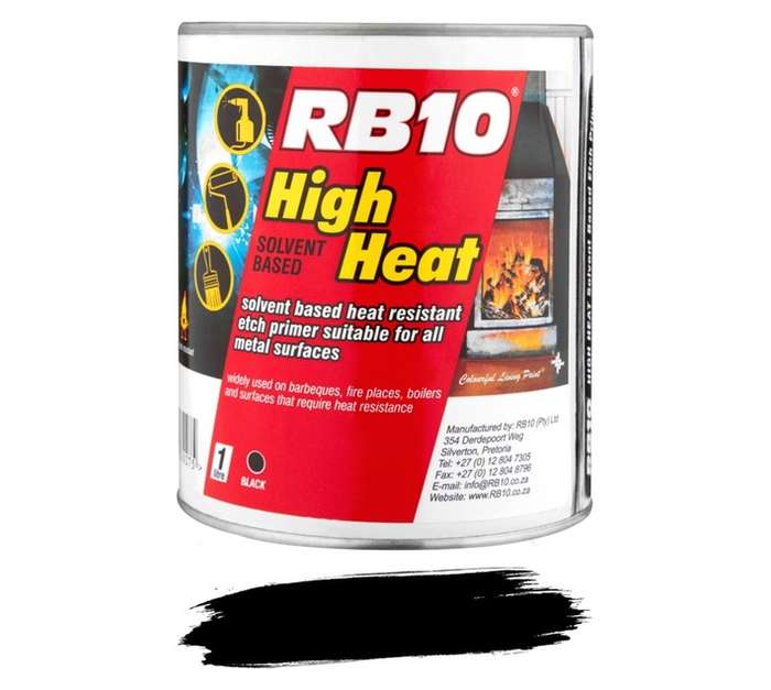 RB10 High Heat Etch Primer - Black (1L)