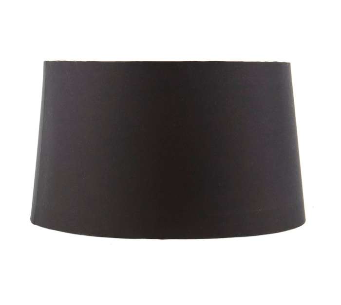 Design House Tapered Drum Lampshade - Black (440mm)