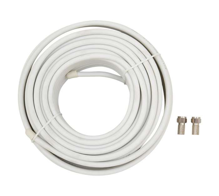 Ellies Electronics RG6 TV Coaxial Cable - White (20m)