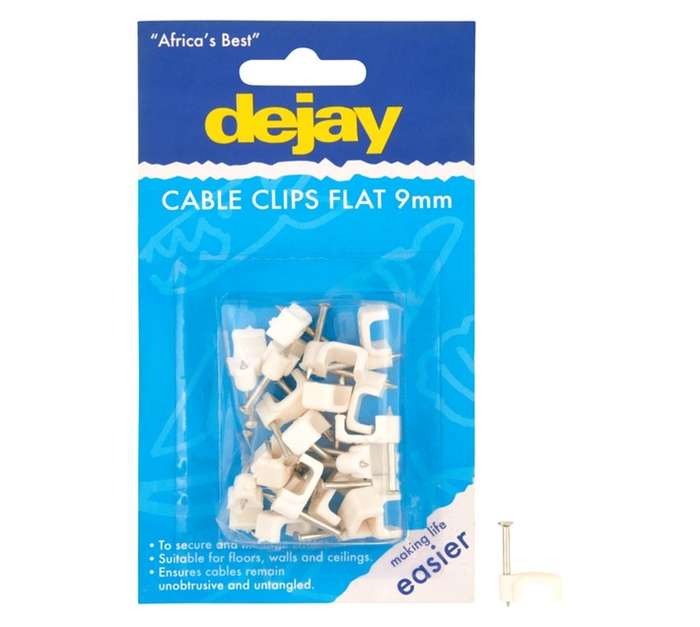 Dejay M9 Cable Clip Flat (20 Pack)