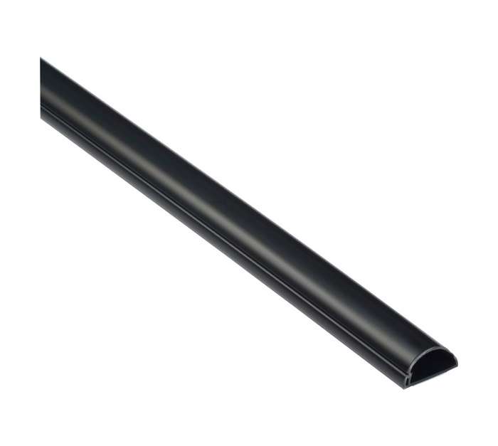 D Line Self Adhesive Trunking - Black (2000 x 20 x 10mm)