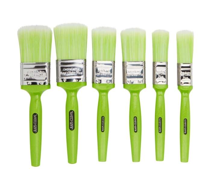 Plus Series Rapi Clean Plus Paintbrush Set - Lime (6 Piece)