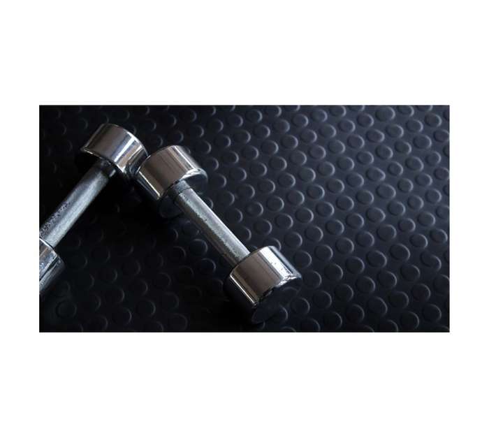 Low Dot Stud Rubber - Black (1500 x 3mm)