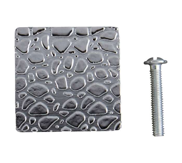 Home and Kitchen Tortoise Shell Knob - Silver (32mm)
