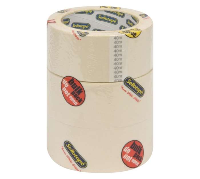 SelloTape DIY Ma2553 Tower - 3 Pack (48mm x 40m)