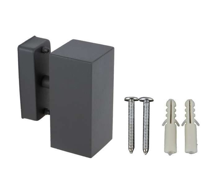 Design House LED Single Square Wall Washer - Wall Washer - Grey