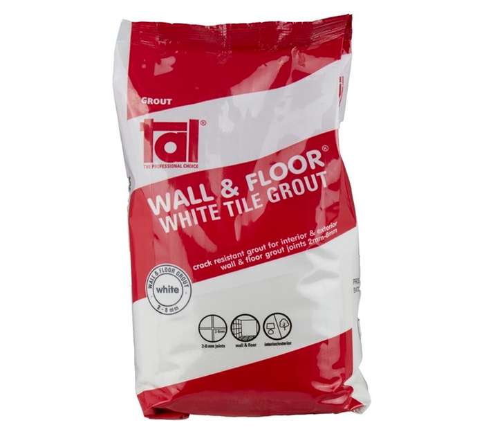 TAL Wall and Floor Grout - White (2kg)
