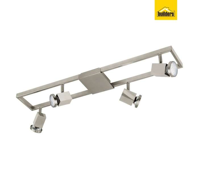 Eurolux S370 Zeraco 4 Light Bar Spotlight - Satin Chrome