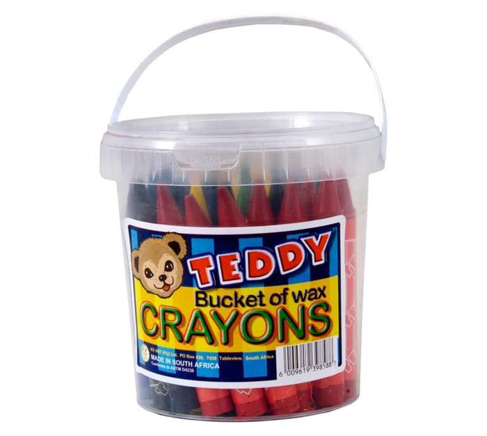 Teddy C40 Wax Bucket of Crayons