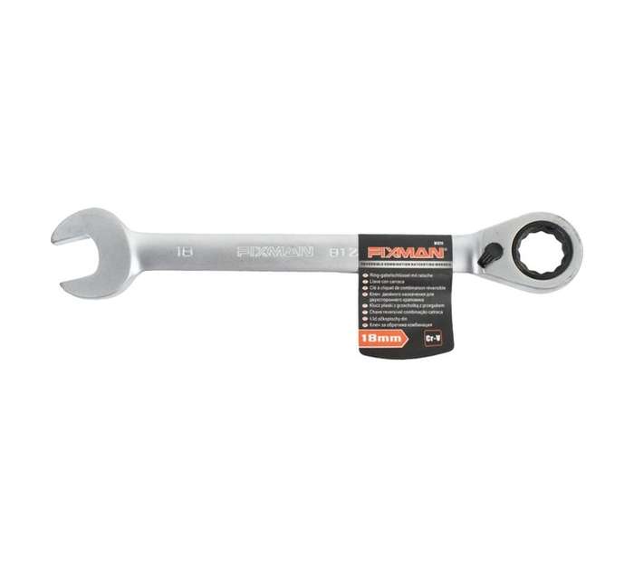 Fixman FIX B1211 Reversible Combination Ratchet Wrench (18mm)