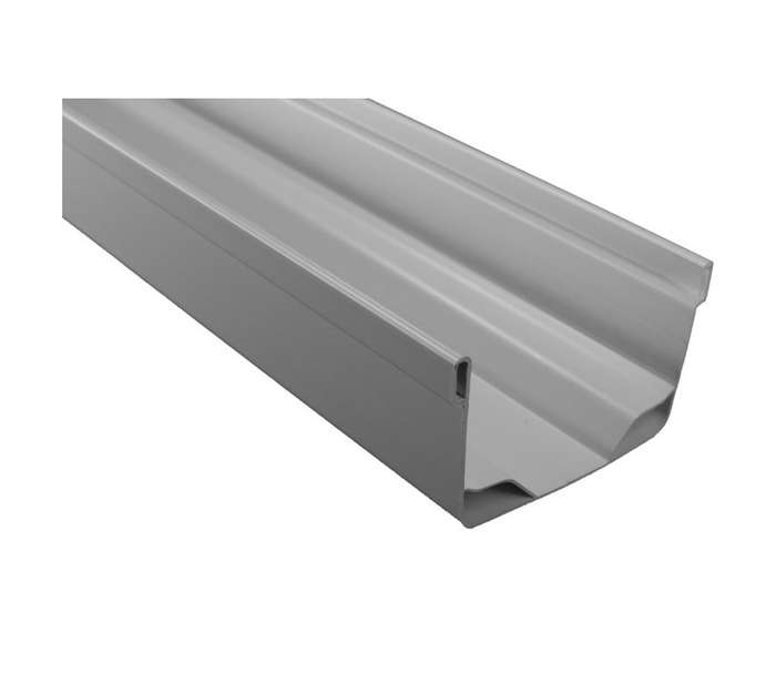 Marley Pipes Streamline Double-Flo Gutter - White (6000mm)