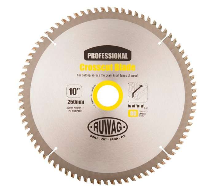 Ruwag RCSB25080 250mm TCT Z80 Professional Saw Blade