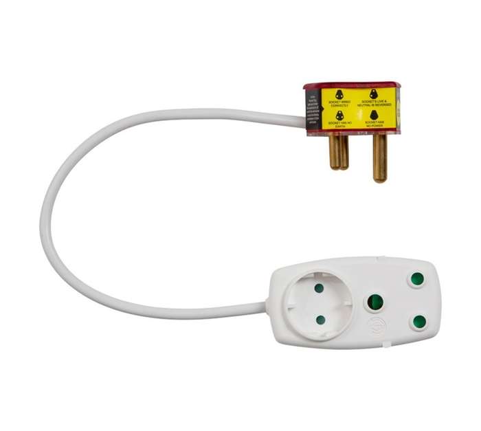 Eurolux 2 Way Surge Protection Multiplug - White