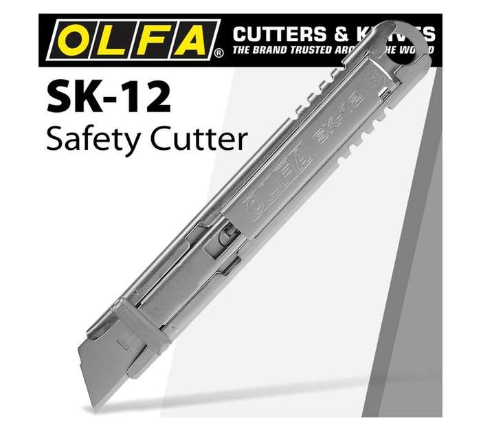 Olfa CTR SK-12 Stainless Steel Safety Utility Knife