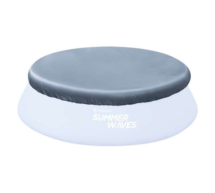 Summer Waves 12ft Ring Pool Cover - Grey