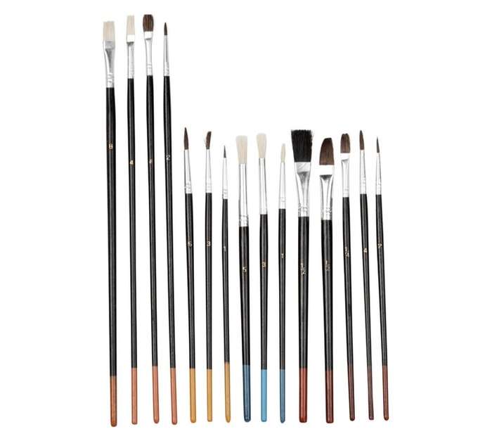 Academy Brushware Paintbrush Artist Set (15 Piece)
