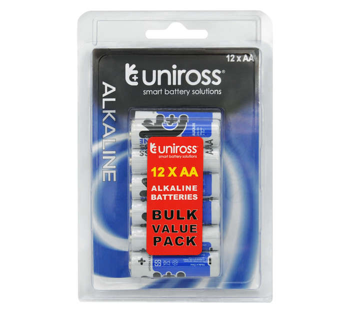 Uniross 12 x AA Alkaline Batteries
