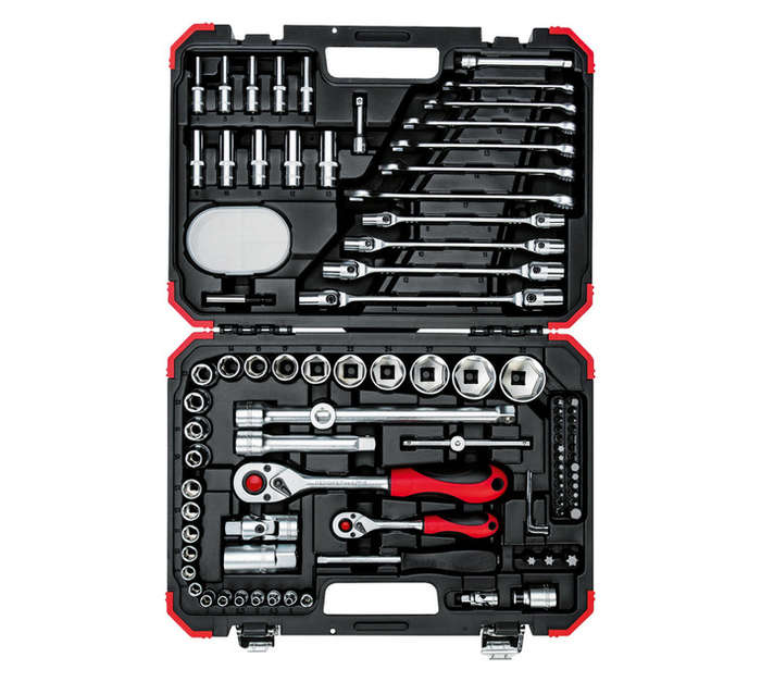 Gedore Red 92 Piece 1/2 and 1/4 Socket Set (380 x 280 x 80mm)