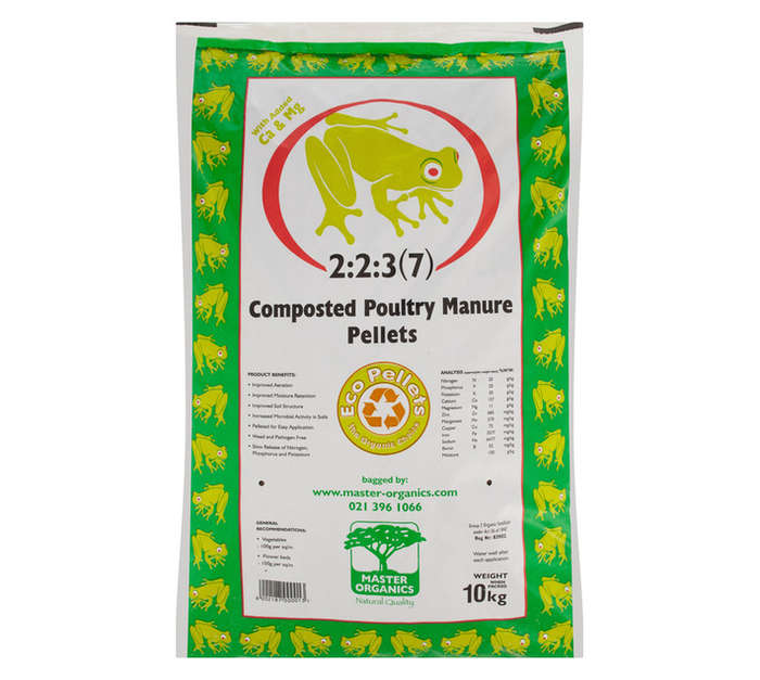 Master Organics Compost Poultry Manure Pellets (10kg)