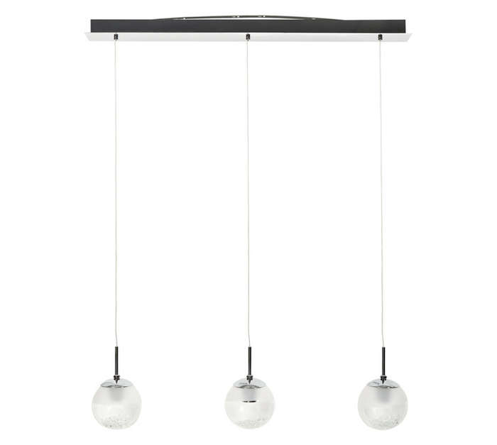 Eglo P1012 Montefio 3 Light Chandeliers - Chrome/White
