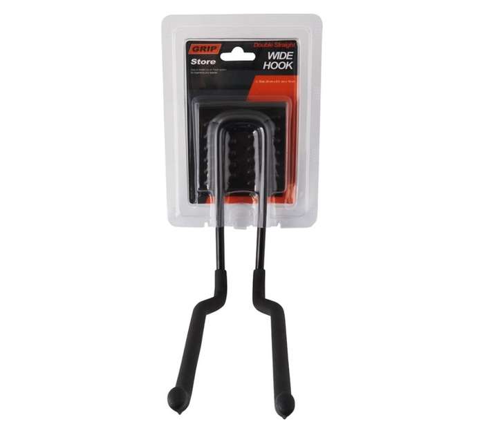 Grip Storage Wide Double Straight Hook