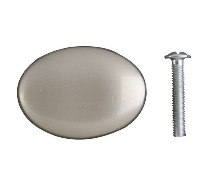 Home and Kitchen Stainless Steel Toad Knob - Dull Chrome (36mm)