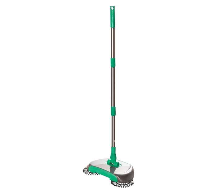 Floorwiz 80FSS Supa Sweep Broom - Silver/Green (380 x 220 x 100mm)