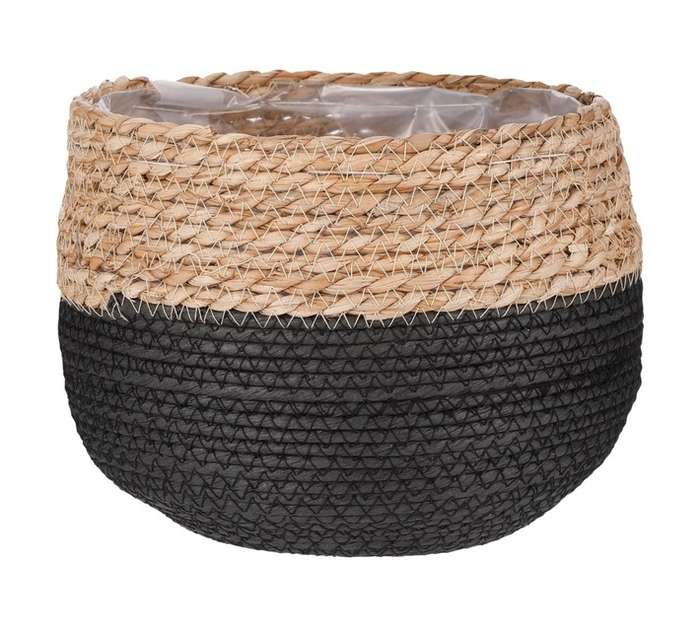 FDB Jorck Planter Basket - Brown/Black (220 x 190mm)