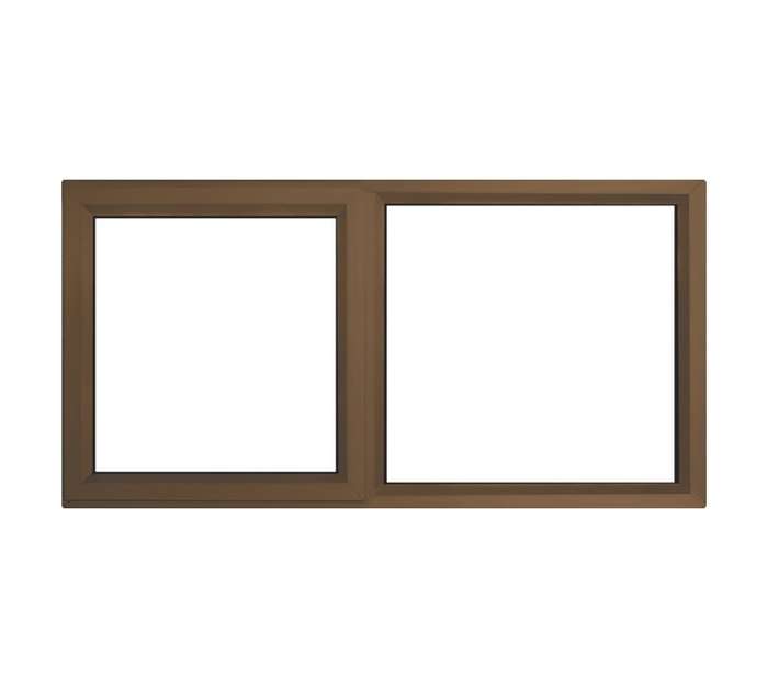 Kenzo KPT126RB 28mm RH LH Fix Aluminium Window - Bronze (1200 x 600mm)