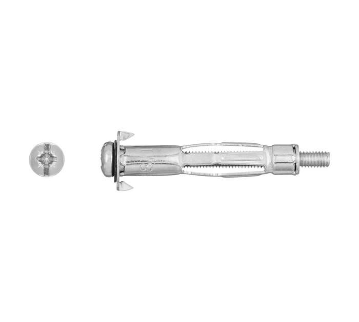 Rawlplug 6 x Interset Cavity Fixing - Silver (4 x 38mm)