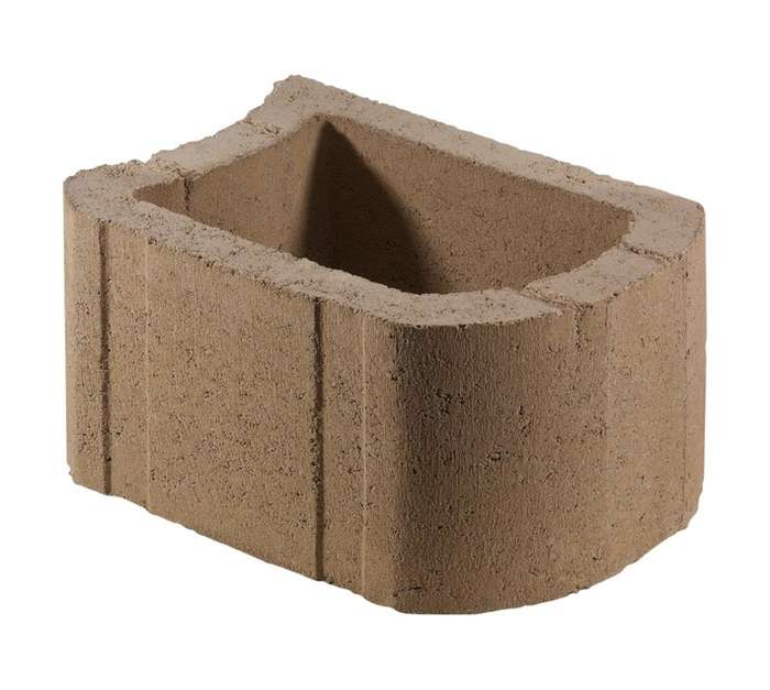 Cape Brick Smoothface Retaining Wall Block - Sandstone (380 x 320 x 220mm)