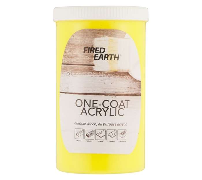 Fired Earth One Coat Paint - Yellow (1L)
