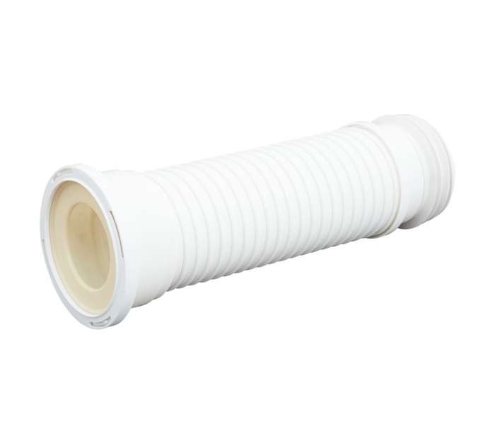 Wirquin Jolly Flex Short Pan Connector and Fins - White (420mm)